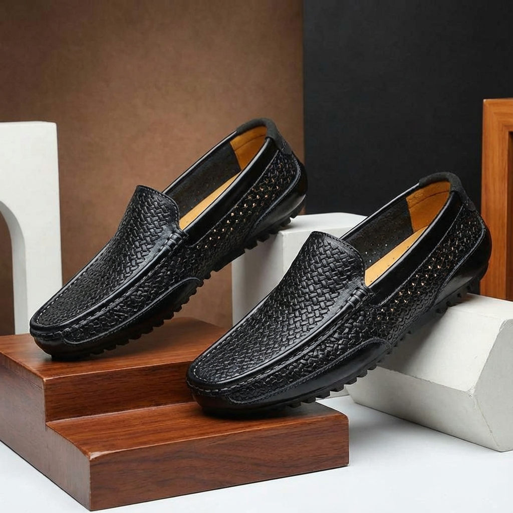 Men’s Woven Slip-On Loafers