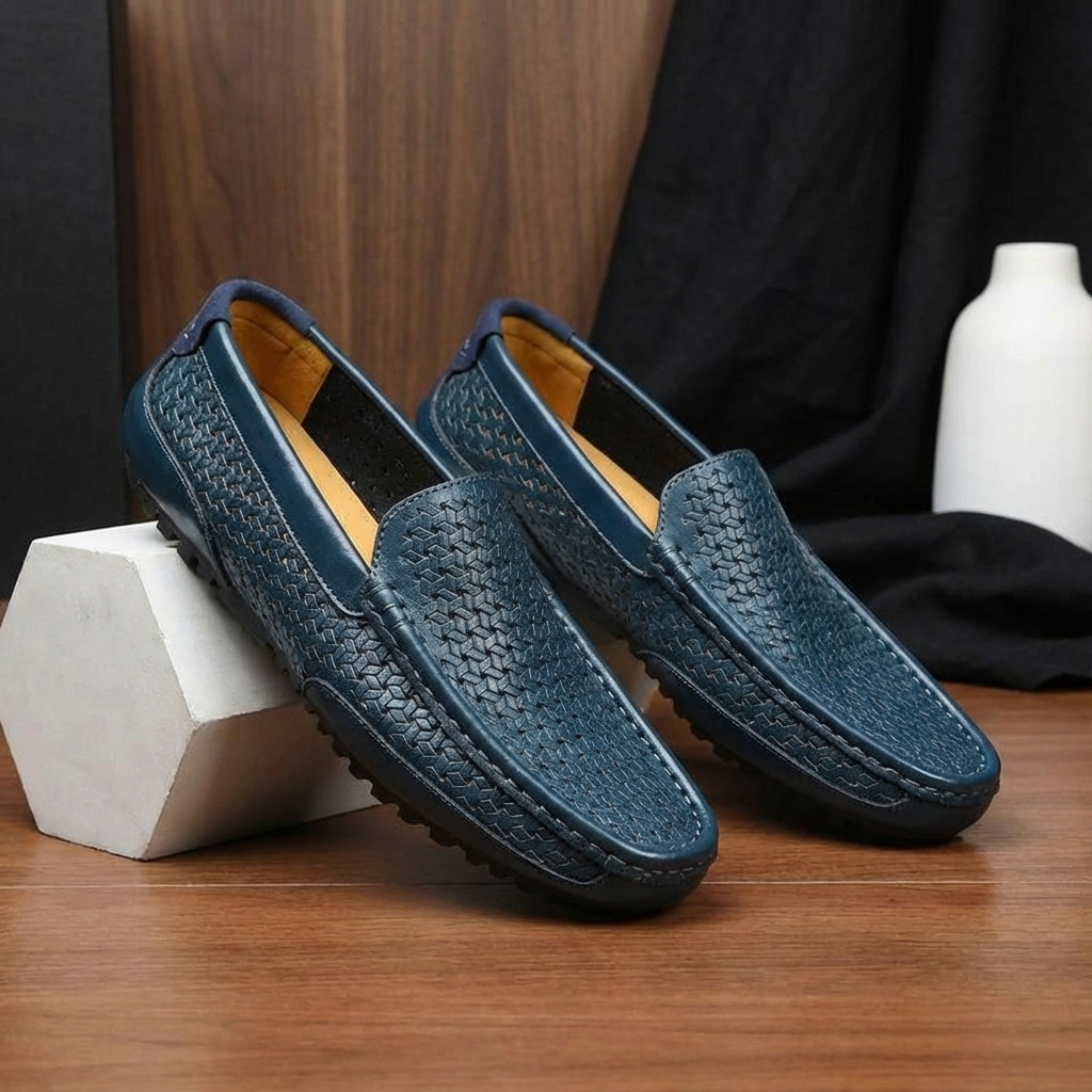Men’s Woven Slip-On Loafers