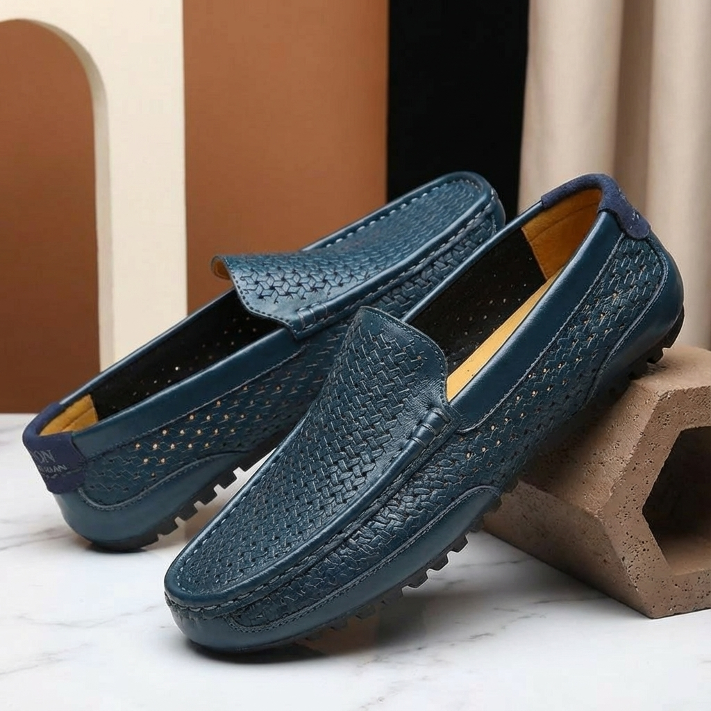 Men’s Woven Slip-On Loafers