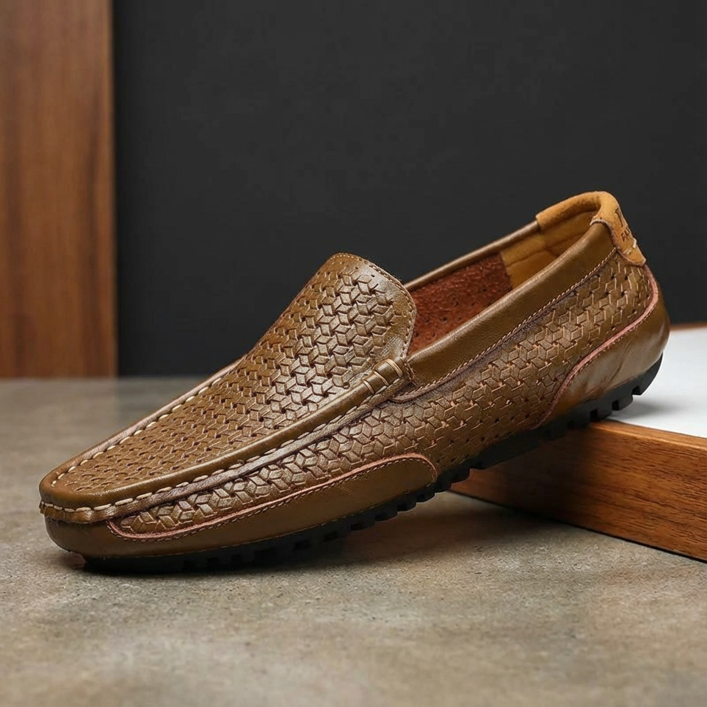 Men’s Woven Slip-On Loafers