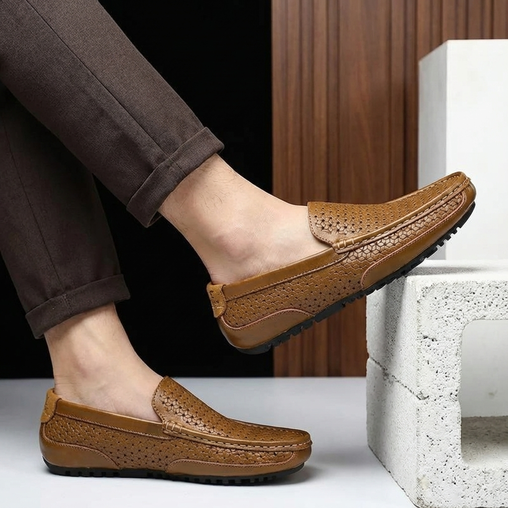 Men’s Woven Slip-On Loafers
